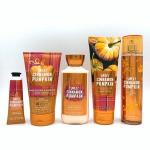 Bath Body Works Sweet Cinnamon Pumpkin 5-Pc Bundle
